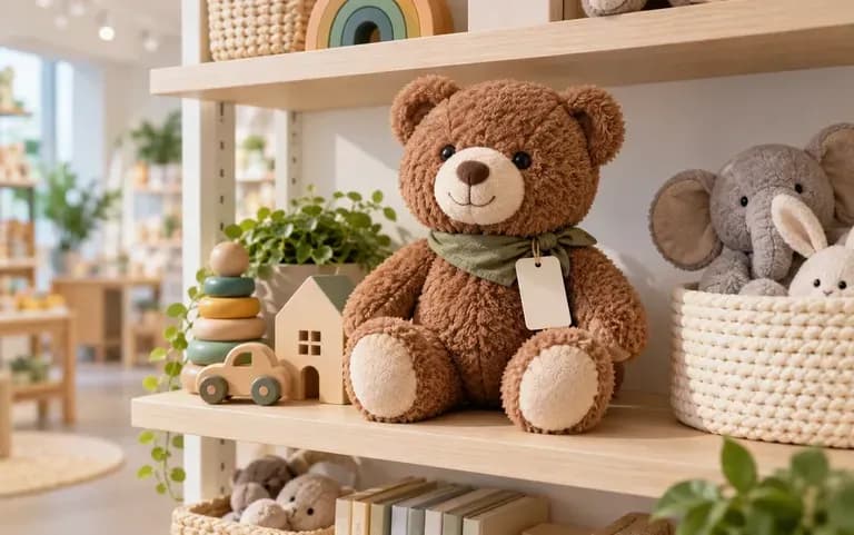 소매업체를 위해 준비한 봉제 인형 콘셉트