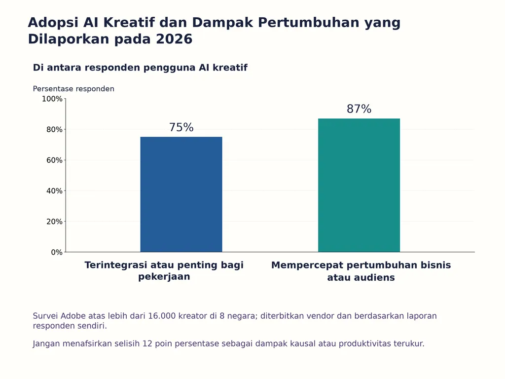 Adopsi AI Kreatif dan Dampak Pertumbuhan yang Dilaporkan pada 2026