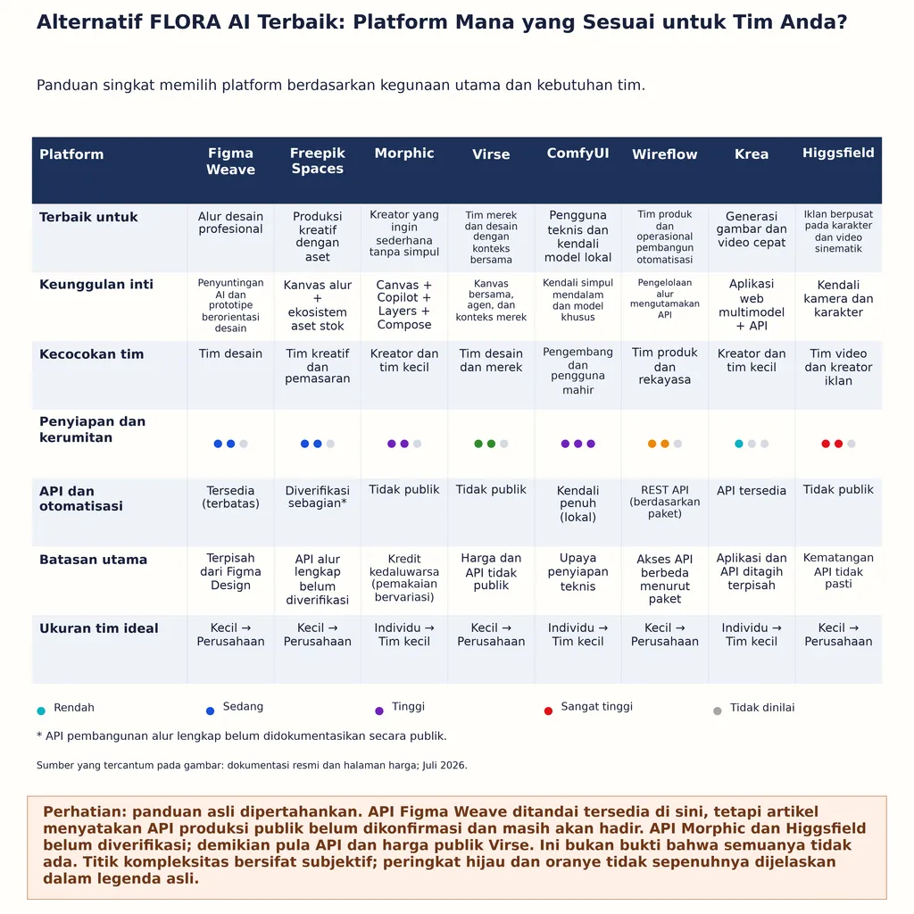 Alternatif FLORA AI Terbaik: Platform Mana yang Sesuai untuk Tim Anda?