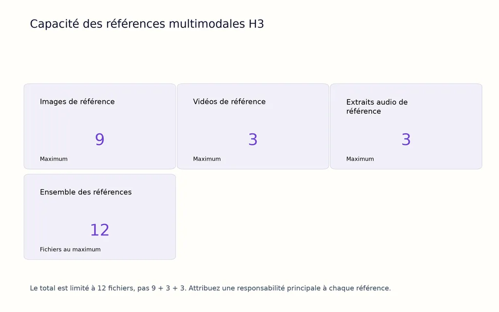 Capacité des références multimodales H3