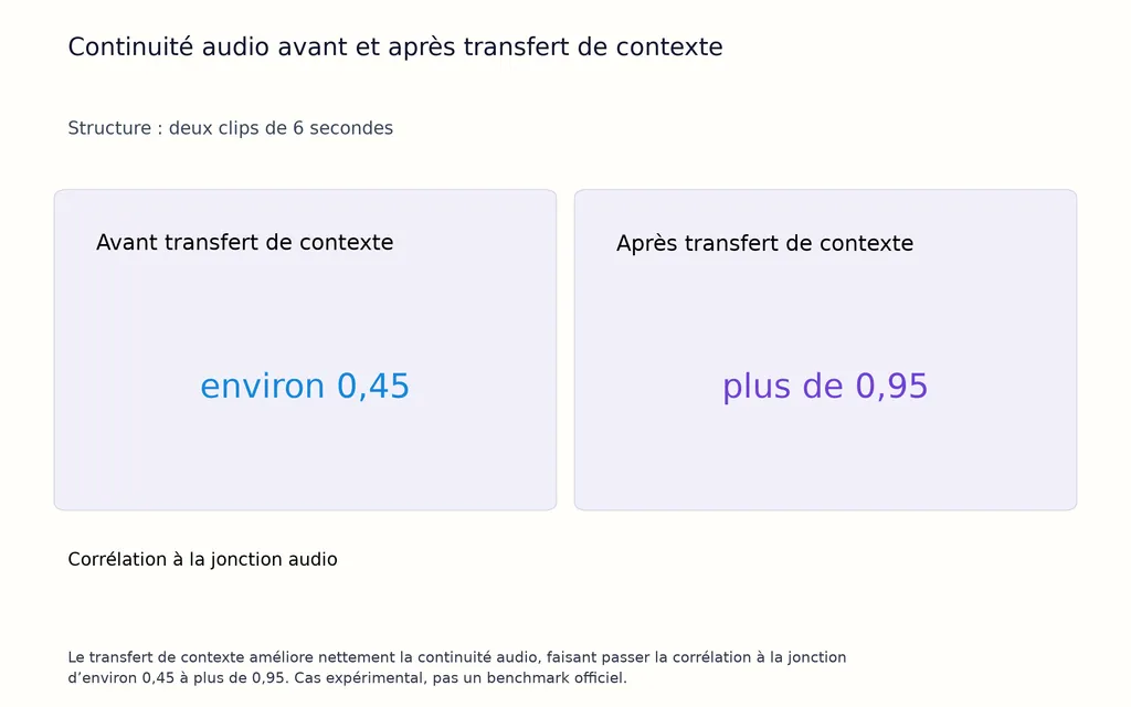 Continuité audio avant et après transfert de contexte