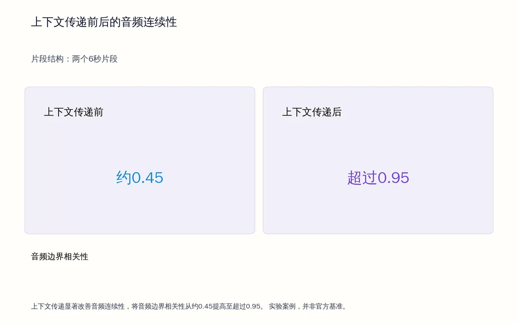上下文传递前后的音频连续性