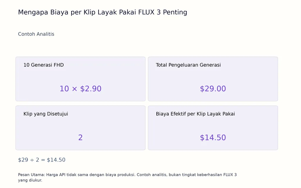 Mengapa Biaya per Klip Layak Pakai FLUX 3 Penting
