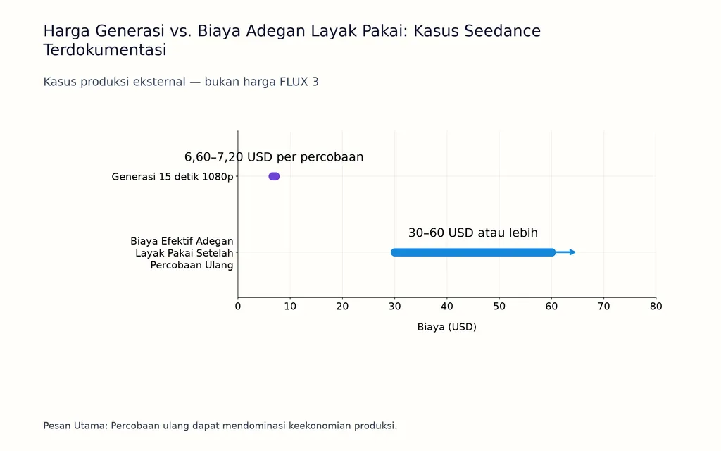 Harga Generasi vs. Biaya Adegan Layak Pakai: Kasus Seedance Terdokumentasi