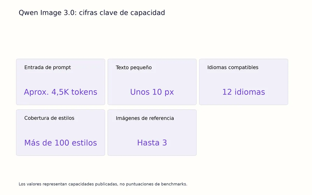 Qwen Image 3.0: cifras clave de capacidad