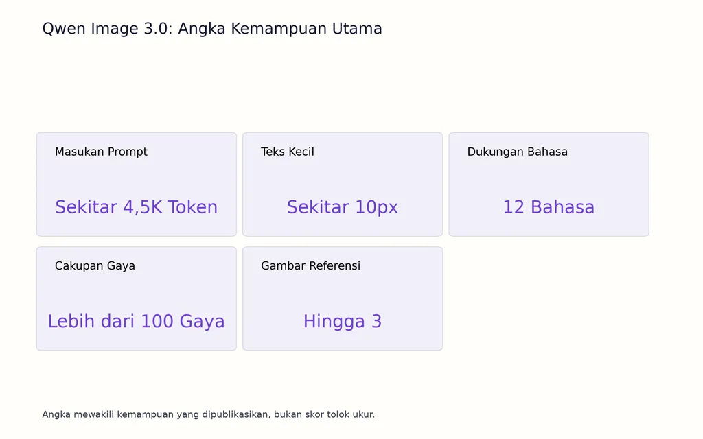Qwen Image 3.0: Angka Kemampuan Utama