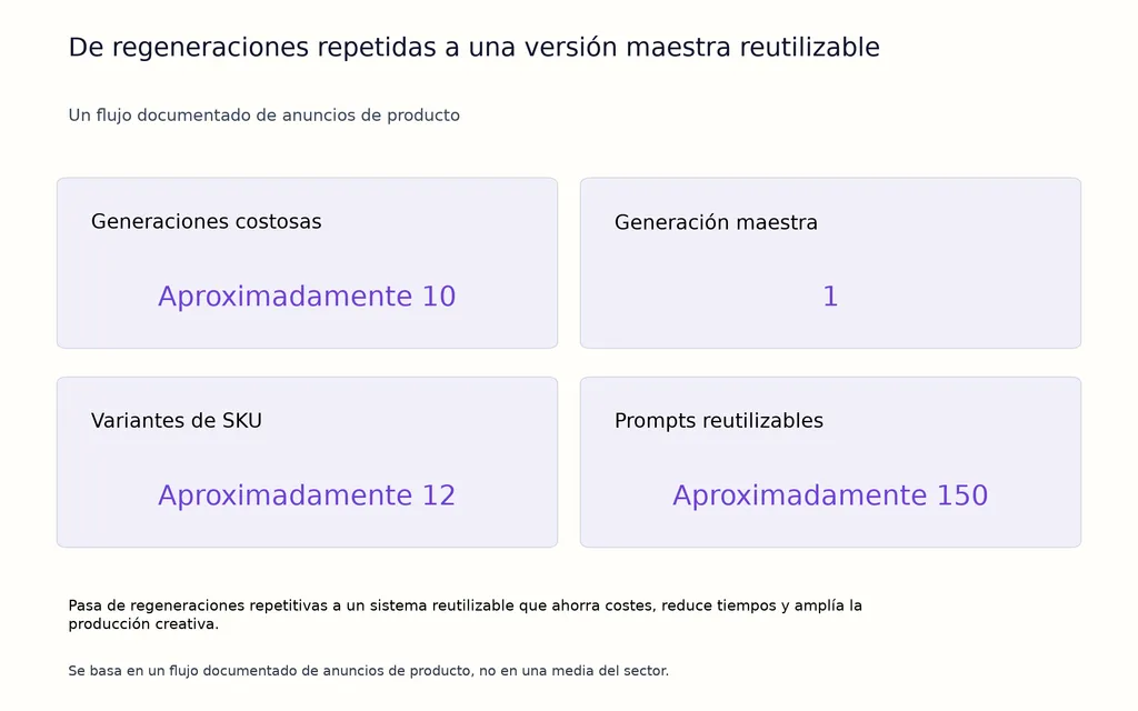 De regeneraciones repetidas a una versión maestra reutilizable