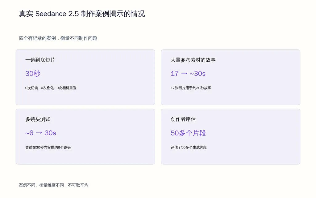 真实 Seedance 2.5 制作案例揭示的情况