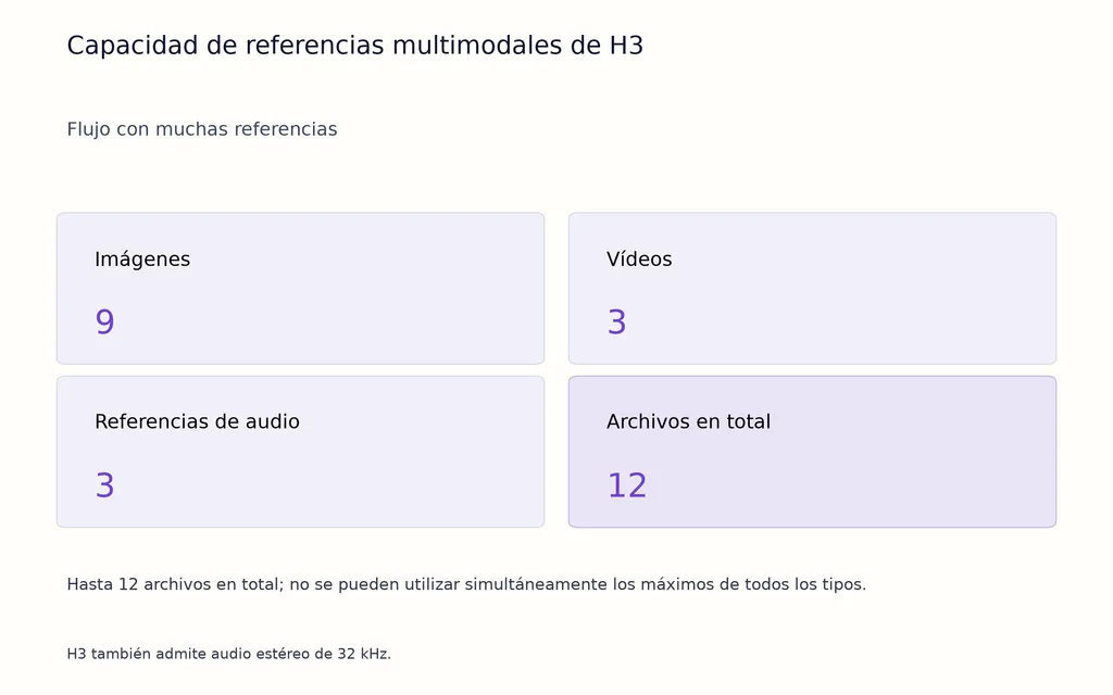 Capacidad de referencias multimodales de H3