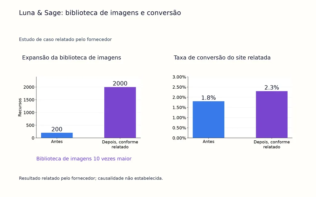 Luna & Sage: biblioteca de imagens e conversão
