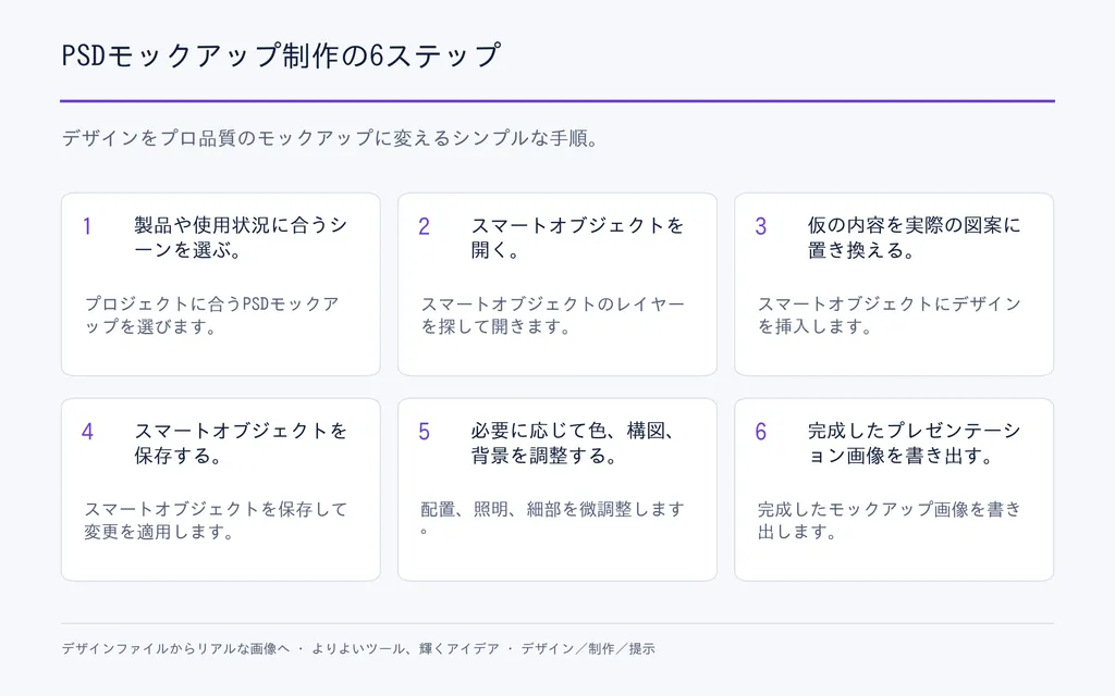 PSDモックアップ制作の6ステップ