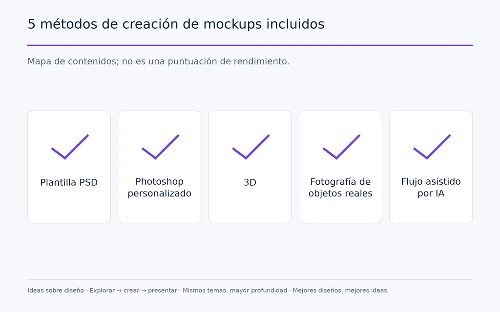 5 métodos de creación de mockups incluidos