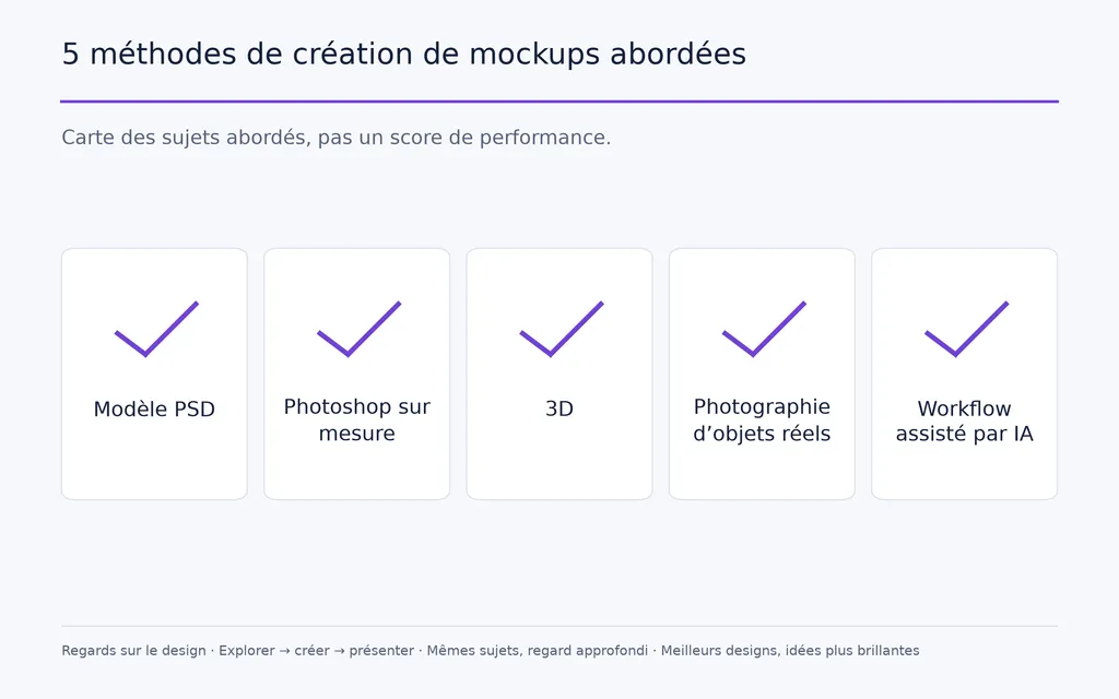 5 méthodes de création de mockups abordées
