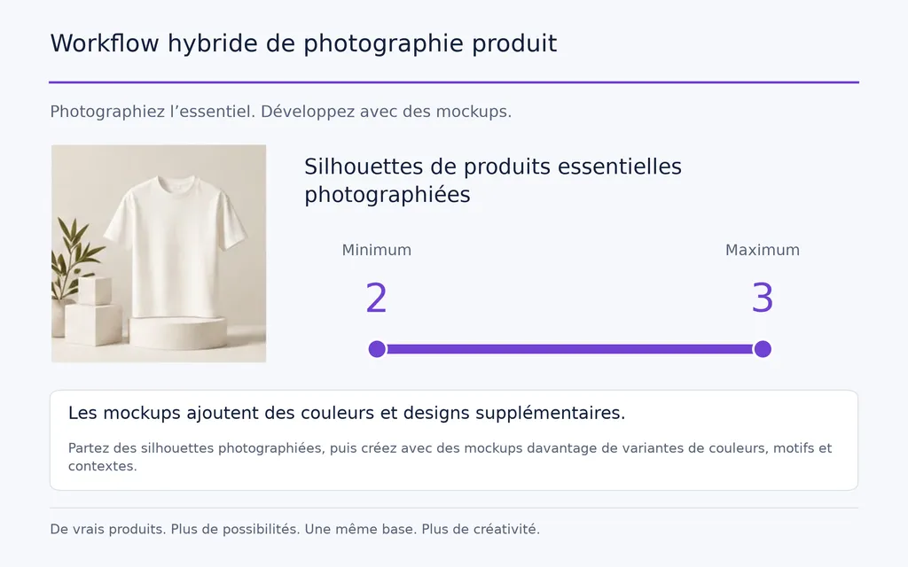 Workflow hybride de photographie produit