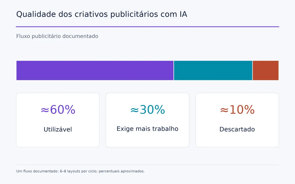 Qualidade dos criativos publicitários com IA