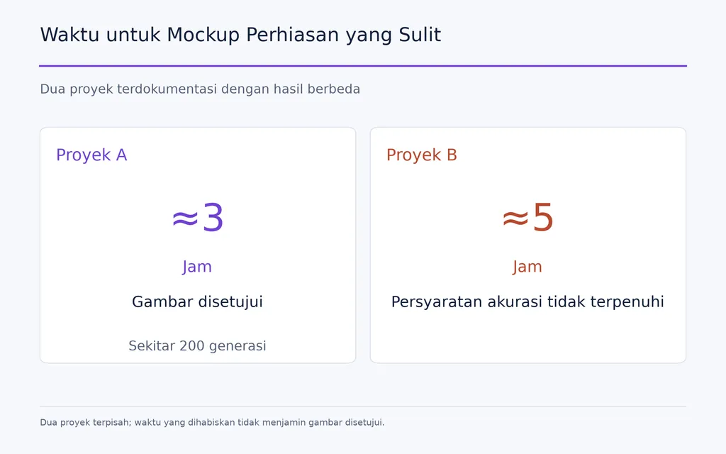 Waktu untuk Mockup Perhiasan yang Sulit