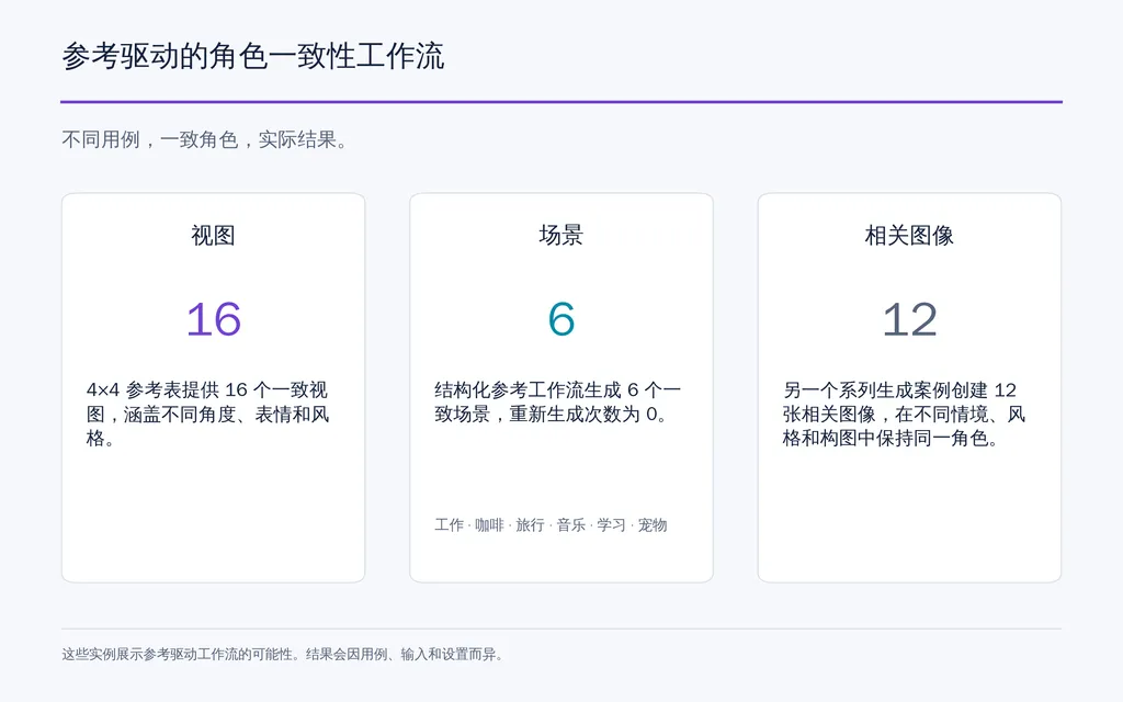 参考驱动的角色一致性工作流
