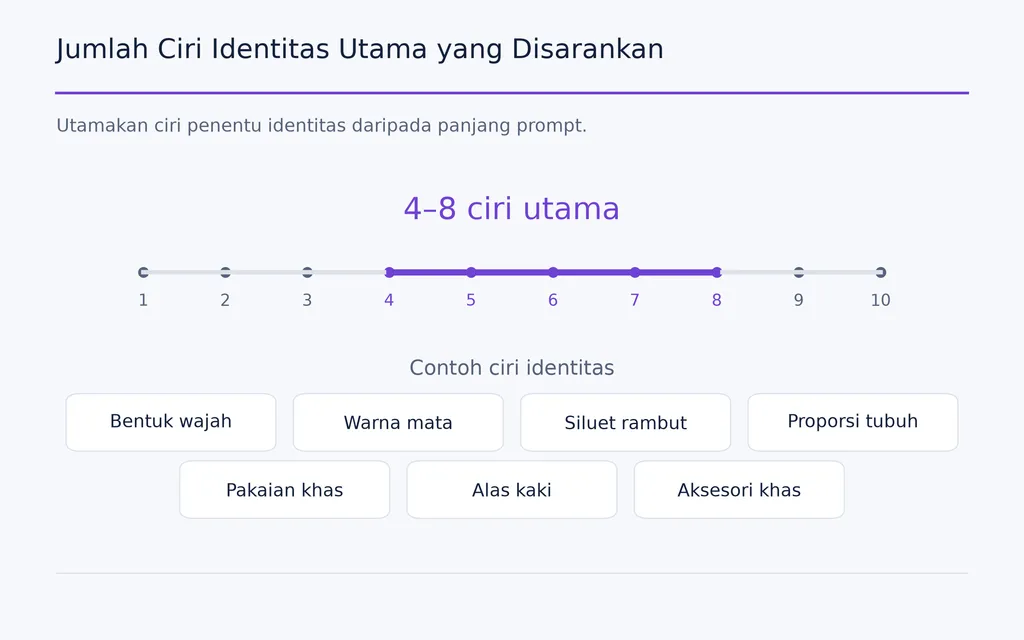 Jumlah Ciri Identitas Utama yang Disarankan