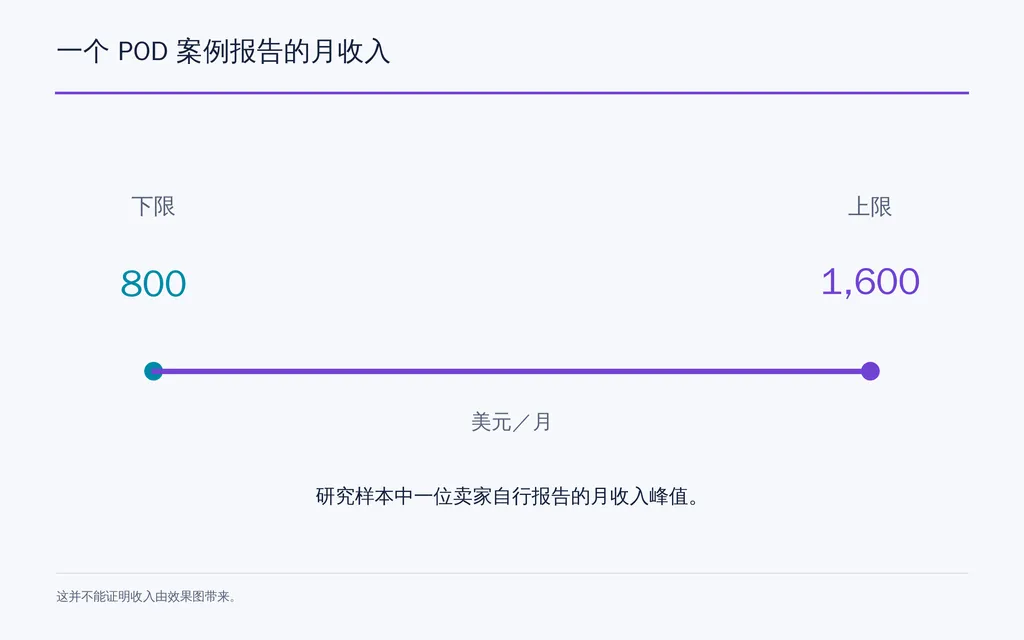 一个 POD 案例报告的月收入