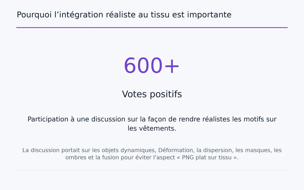 Pourquoi l’intégration réaliste au tissu est importante