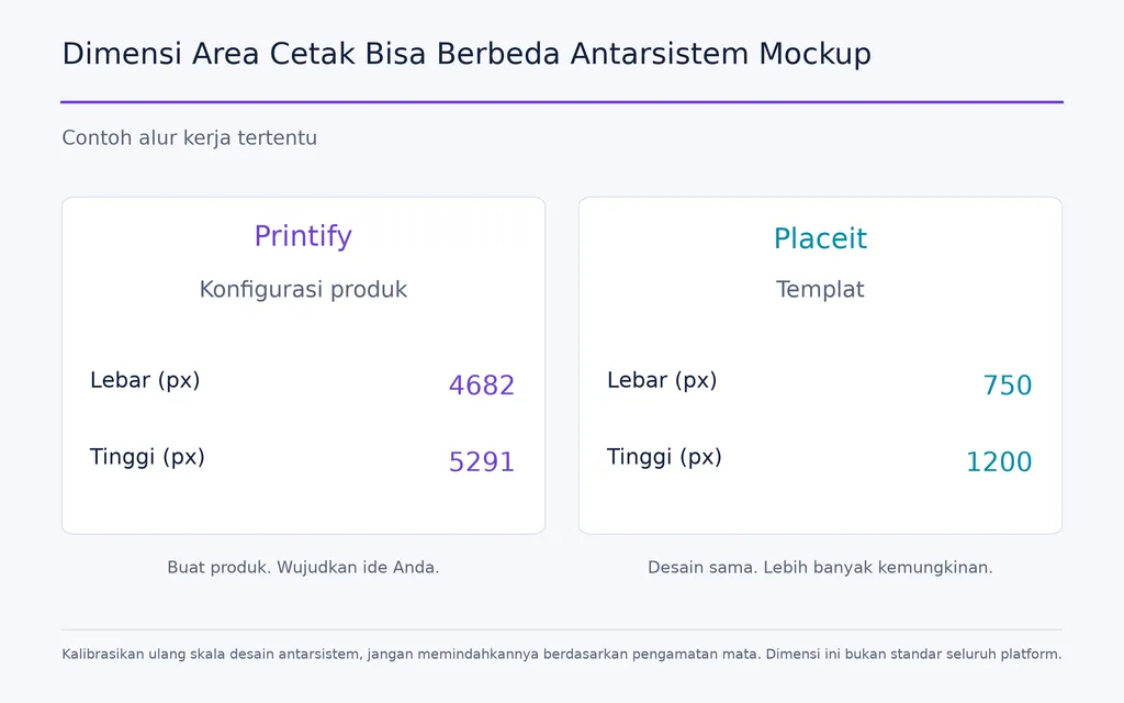 Dimensi Area Cetak Bisa Berbeda Antarsistem Mockup