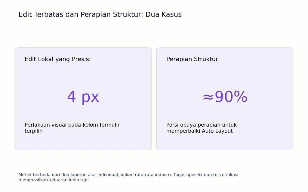 Edit Terbatas dan Perapian Struktur: Dua Kasus