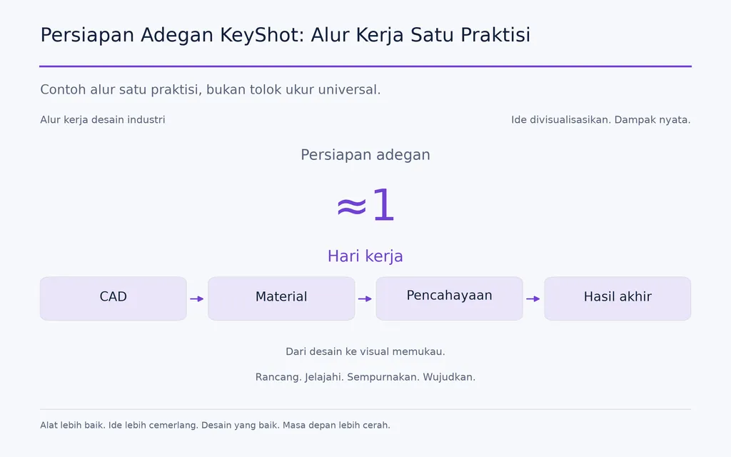 Persiapan Adegan KeyShot: Alur Kerja Satu Praktisi