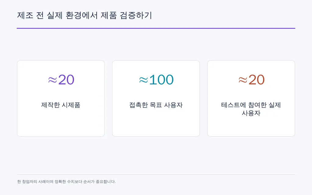 제조 전 실제 환경에서 제품 검증하기