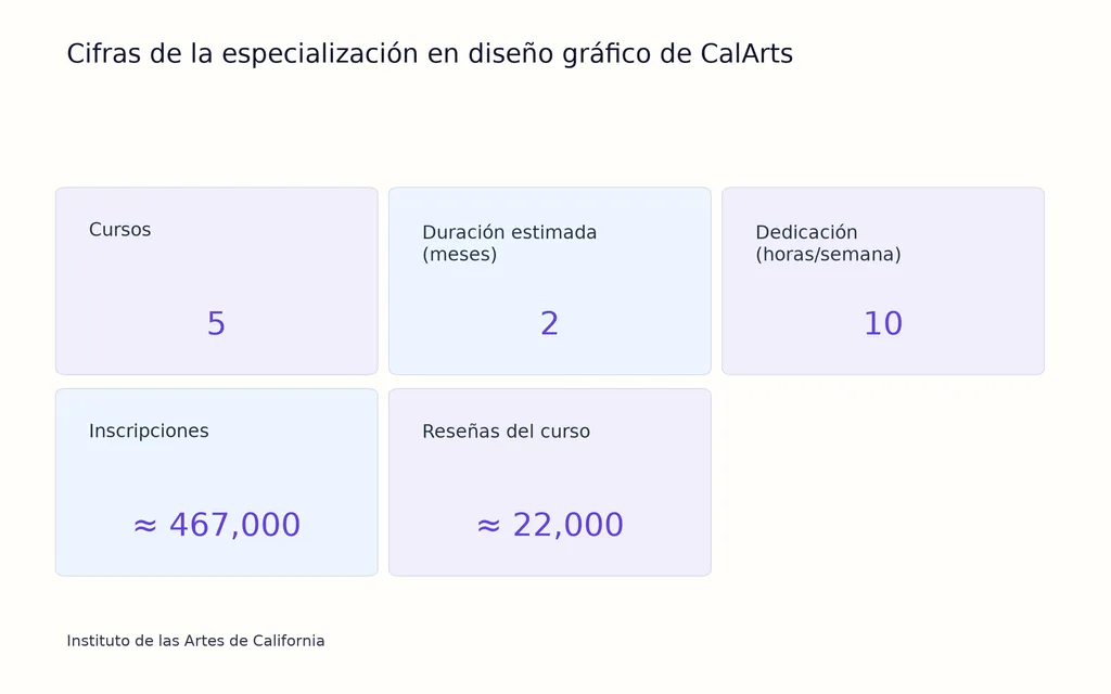 Cifras de la especialización en diseño gráfico de CalArts