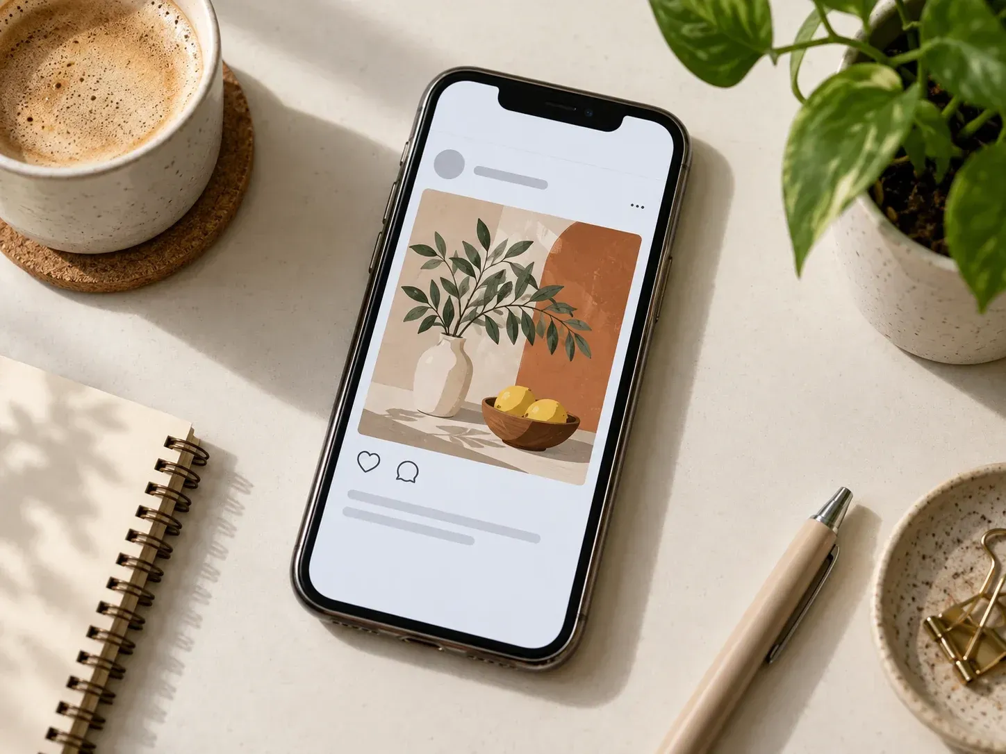 A design shown as an Instagram post preview